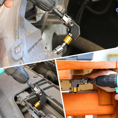 Right Angle Drill Adapter Set – 4 Pcs 105° Attachment for Tight Spaces