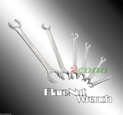 6 pcs 15degree Offset HVAC Lines Flare Nut Wrench Set Metric MM Gas Brake LIne