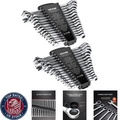 Compact 30-Piece Ratcheting Wrench Set – 72 Teeth for Tight Spaces | With Rack