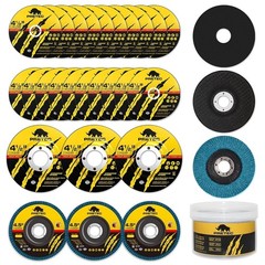 26-Pack Angle Grinder Disc Set: Cut-off, Flap, and Grinding Wheels Included