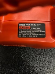 BLACK+DECKER 20V MAX* LED Work Light BDCF20 Tool Only