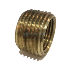 BRASS FACE BUSHING REDUCING NPT THREADS PIPE FITTING 1/2 MALE X 3/8 FEMALE