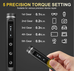 3.7V Precision Electric Screwdriver Set 76-in-1 Cordless Repair Tool Kit