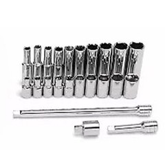 Master Mechanic 45-Piece SAE Socket Tool Set, 1/4 Inch Drive, Ratchet Wrench Kit