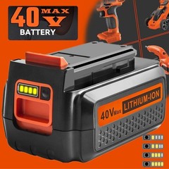 40V 4.0Ah for Black Decker 40 Volt Max Lithium Battery / Charger LBXR36 LBX2040