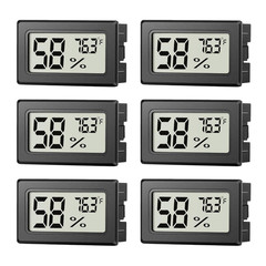 Mini Digital Hygrometer Thermometer Indoor Humidity Meter Fahrenheit 6 Pack