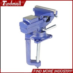 3.3&Prime; Multi-Functional Portable 360° Swivel Base 2-In-1 Bench Vise For Workbench