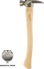 Milwaukee 48-22-9519 19oz Smooth Face Hickory Handle Framing Hammer
