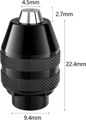 2Pcs Keyless Drill Chuck For Dremel 395 3000 4000 4300 8220 Quick Change Adapter