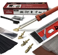 JOUNJIP Plastic Welding Kit Deluxe – UL Certified – 17 Pc Aluminum Repair Tap…