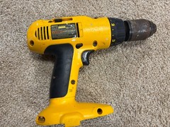 DEWALT DW997 18V Cordless Drill Driver Tool Only (See Video) Runs Good