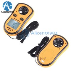 LCD Wind Speed Gauge Meter Anemometer NTC Thermometer B