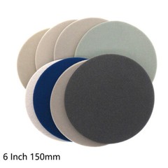150mm 6 Inch Hook & Loop Sponge Sandpaper 300-3000 Grit Wet and Dry Sanding Disc