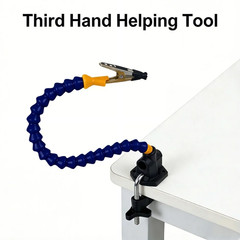 Arm Soldering Iron Stand Helping Holder Third Hand Flexible Magnifier Welding