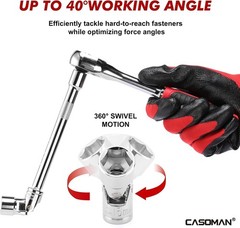 Drive Master Impact Socket and Flex Socket Set, Include Deep, Mid-Length, Shall