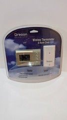 Oregon Scientific Wireless Thermometer Alarm Clock Indoor Outdoor RAR601