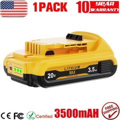 20V FOR DEWALT 20 Volt MAX Lithium-Ion Battery / Charger DCB203 DCB201-2 DCB207