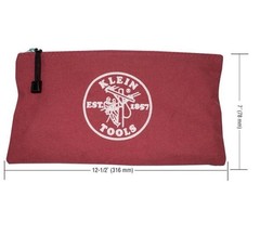 Klein Tools 4-Pack Tool Zipper Pouches – Brown/Black/Gray/Red (5141)