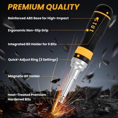 19in1 Ratcheting Multibit Screwdriver Set Magnetic Tip Screwdriver With Doubleen
