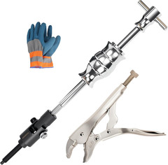 Locking Pliers Slide Hammer Puller Set, 9.8 in Locking Pliers 2 Lb Slide Hammer